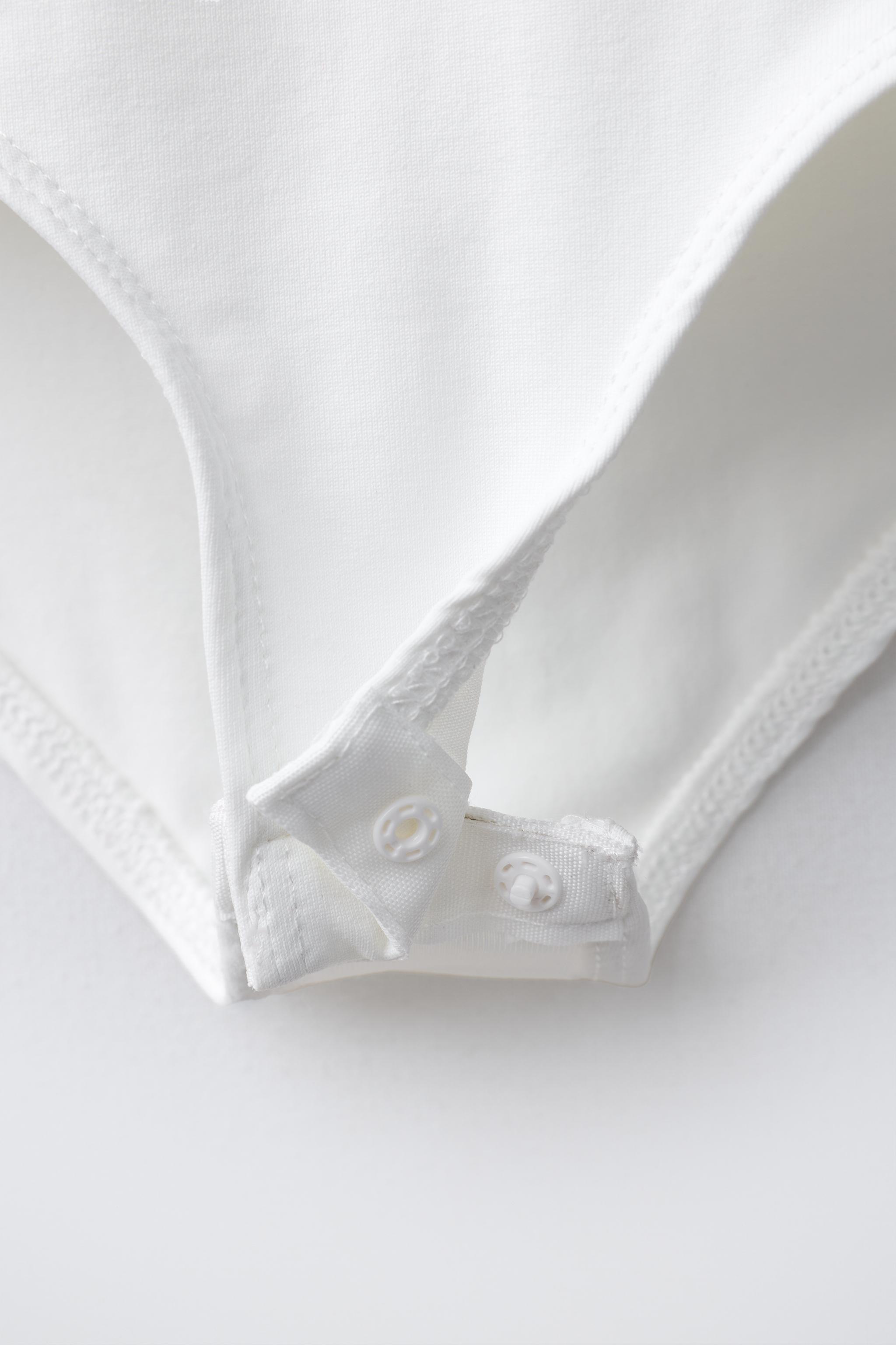 BODY EN POLYAMIDE À MANCHES COURTES